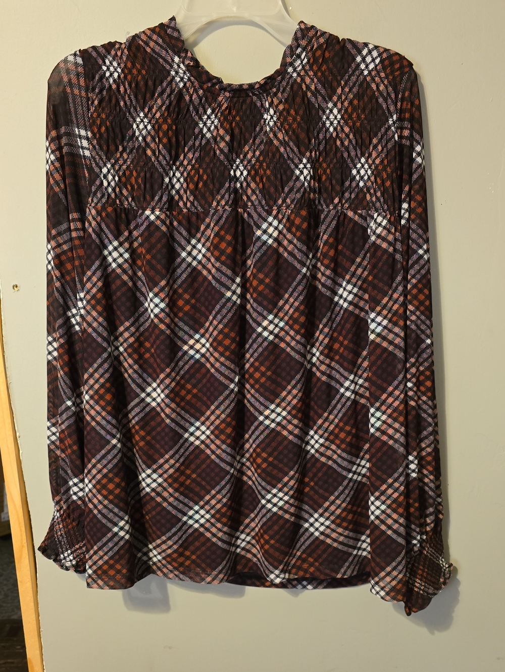 Maurices Plaid Skirt in Brown & White
